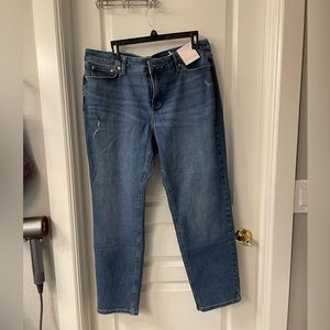 Lauren Conrad size 16 mid rise boyfriend straight leg jeans.  New with tags.